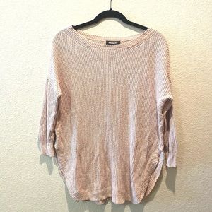 Express Light Pink Knit Sweater